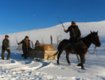 新疆伊犁邊防：糧油牧草送到牧民家