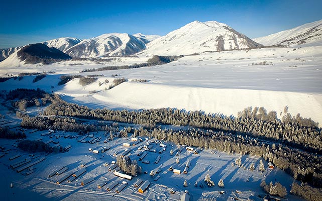 新疆喀纳斯景区进入冬季旅游&ldquo;发呆&rdquo;模式