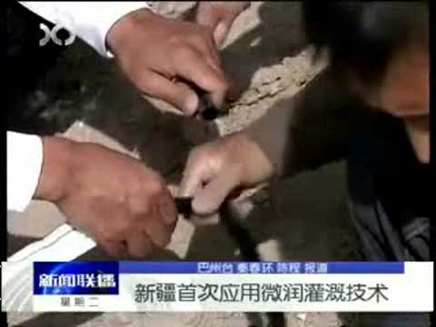 新疆首次运用微润灌溉技术