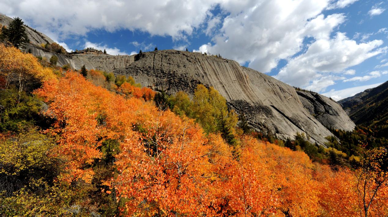 可可托海瀑布化石（富蕴宣传部供图）