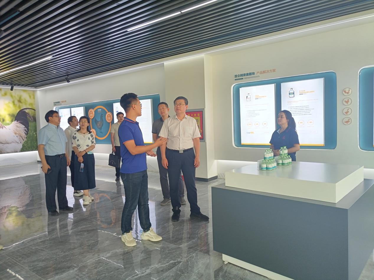 给顾客介绍产品