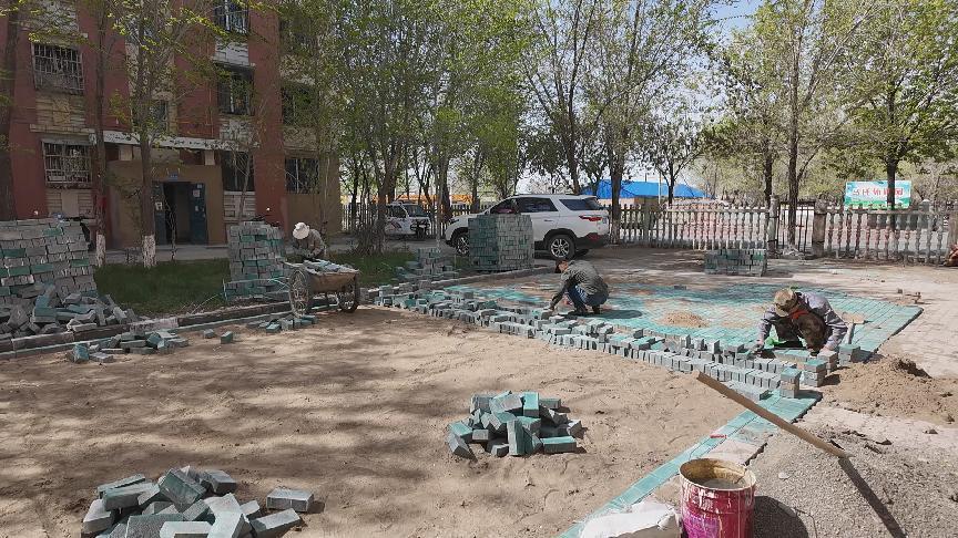 正在改建的停车场